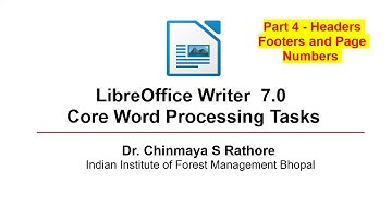 LibreOffice Writer 7 Part 4 - Headers Footers and Page Numbers