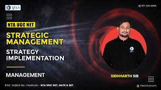Strategy Implementation in Strategic Management in Hindi for UGC NET Exam - Management