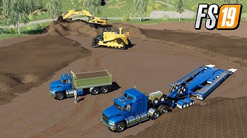 FS19 Exile  Extra Wide Low Loader New Mack TP Pioneer Map Farming Simulator 19 Public Works Mods