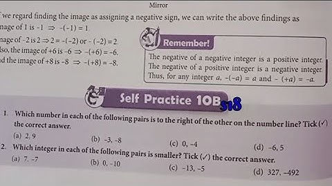New learning composite mathematics class6 Self practice10b | The other side of zero| ex10b #math 