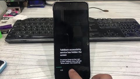 TalkBack Accessibility Service has Hidden the Screen Infinix Hot 10 Play X688B