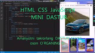 HTML CSS JavaScript mini dastur