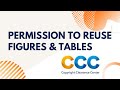 How to obtain permission to reuse figures and tables  figure permission from published papers