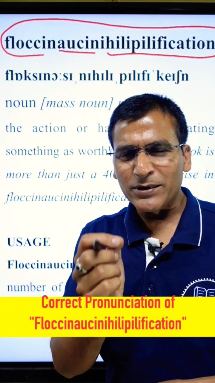How to pronounce #floccinaucinihilipilification correctly