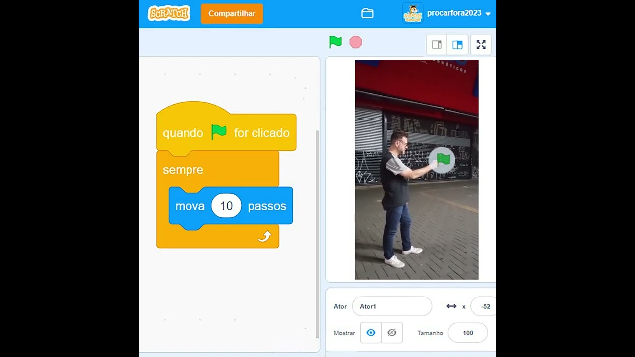 SCRATCH: MOVA DEZ PASSOS