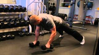 Plank Exercise: Dumbbell Row