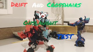 Drift and Crosshairs VS Onslaught Version 1 Transformers the last Knight ( stop motion TEST )