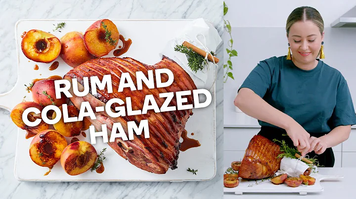 Rum and cola-glazed ham