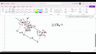 [ENS 231] Equilibrium of a Rigid Body - Example 7