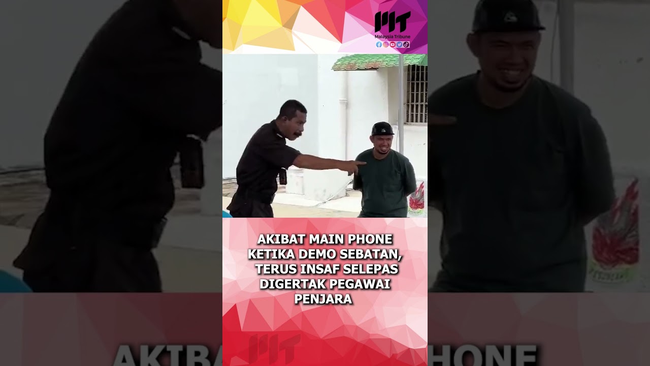 Akibat Main Phone Ketika Demo Sebatan, Terus Insaf Selepas Digertak Pegawai Penjara