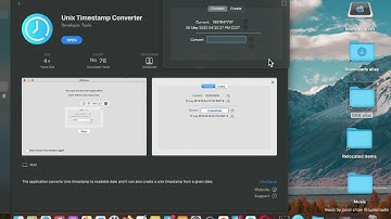 Unix Timestamp Converter Developer Tools App [MAC] Basic Overview - Mac App Store