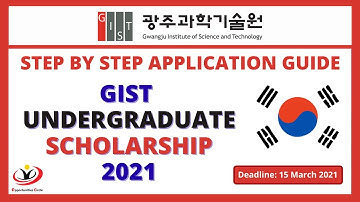 Study free in South Korea | Fully Funded GIST Undergraduate Scholarship | Application Guide