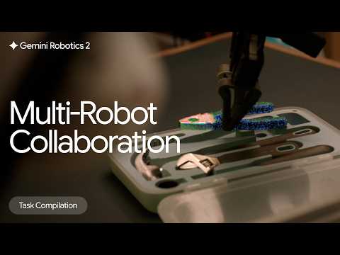 Robots working together with Gemini Robotics 2