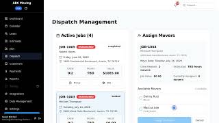 Assign Crews to Moves in Seconds — Dispatch Board Tour | Reelow CRM