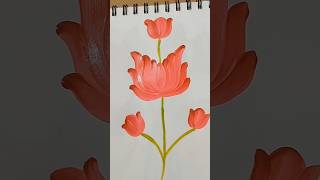 Mesmerizing One Stroke Acrylic Painting #satisfyingvideo #relaxartonline #beginnerarttips #painting