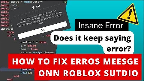 Roblox Game-pass Purchase Error Fix - Roblox Studio