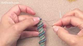 Artbeads Quick Tutorial - Adding Thread in Tubular Stitches with Cynthia Kimura