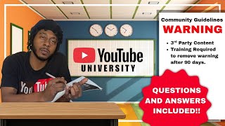 How to Remove YouTube Channel Warning Strike - Community Guidelines Violation #copyrightstrike
