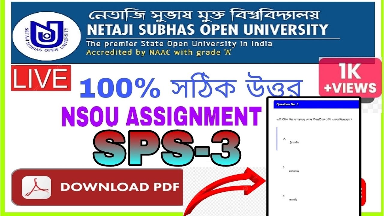 nsou assignment result 2023 pdf download