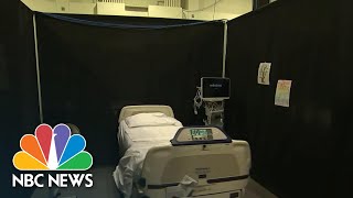 Massachusetts Reopens Covid Field Hospital, First Time Since June | NBC News NOW