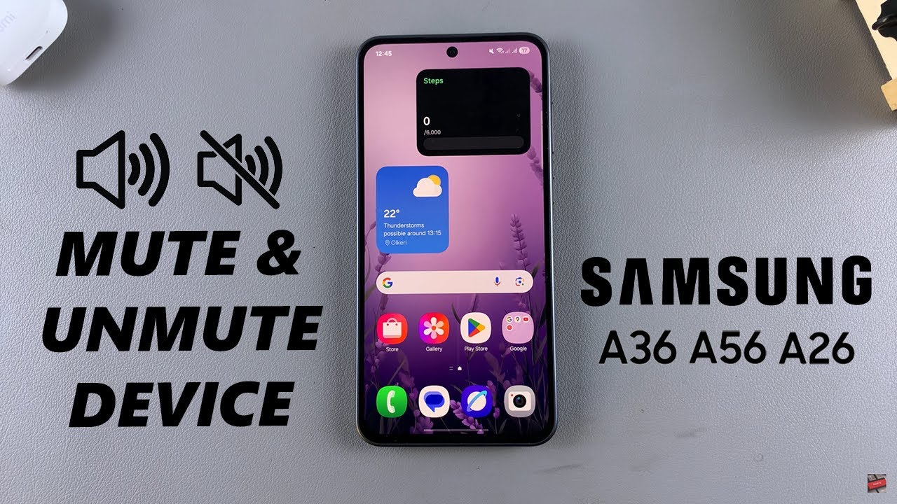 How To Mute/Unmute Samsung Galaxy A26/A36/A56
