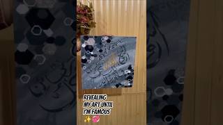 Revealing A Large Islamic Canvas Art 💗🪷Canvas Painting 💞#islamic#art #canvas #calligraphy #shorts