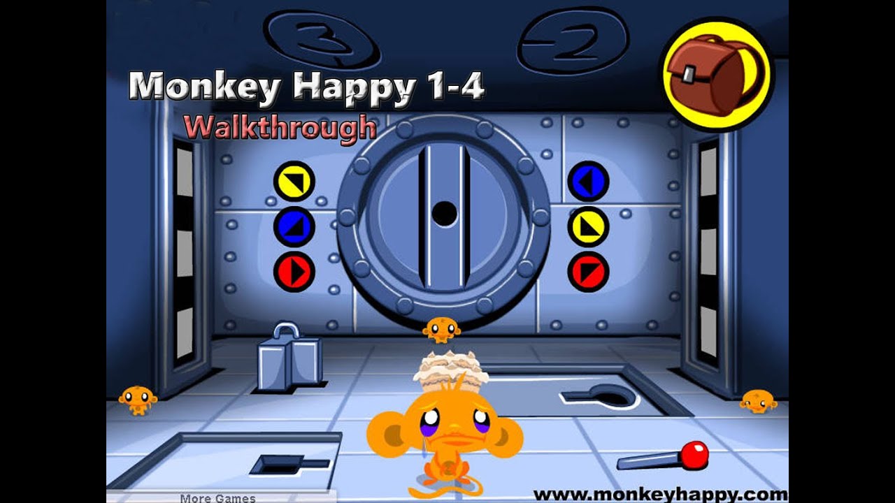 Monkey Happy: Stage 1-4 Walkthrough - Youtube