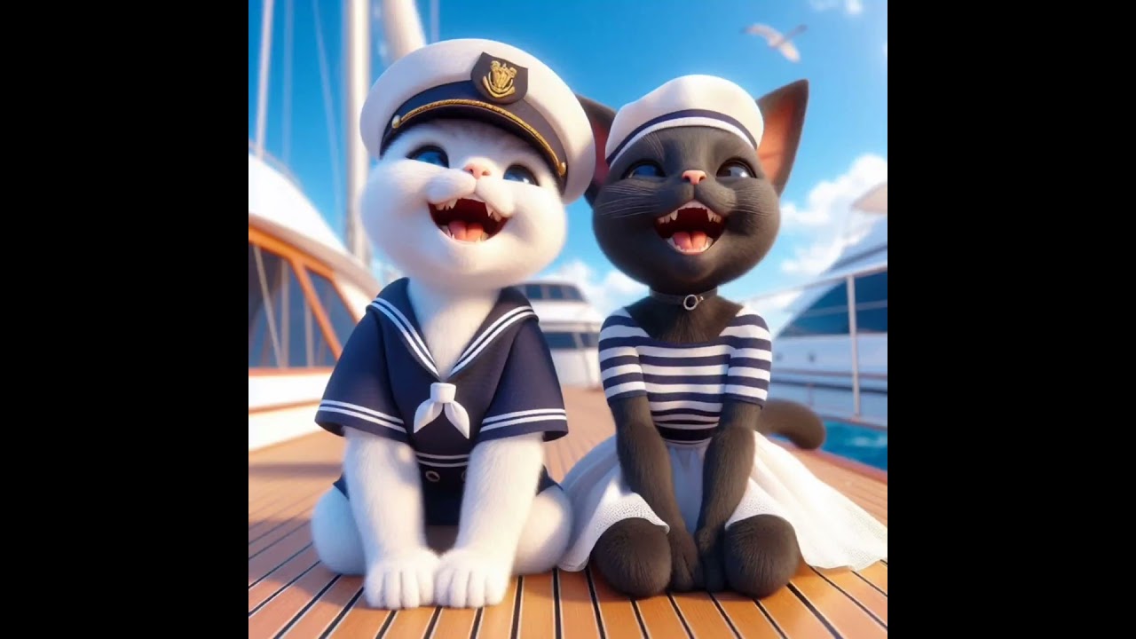 Summoned the Mighty Whale | Who is the Bast? White Cat vs Black Cat 🐬😺 