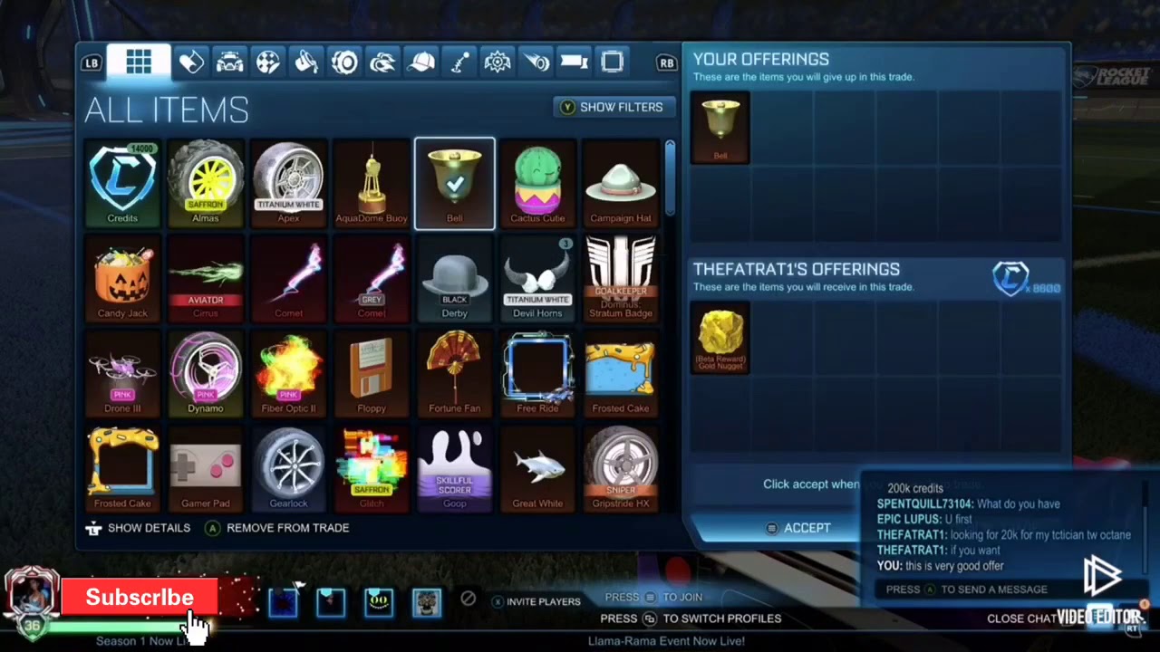 Cancel scam still works!!! Best scam method.   Rocket league