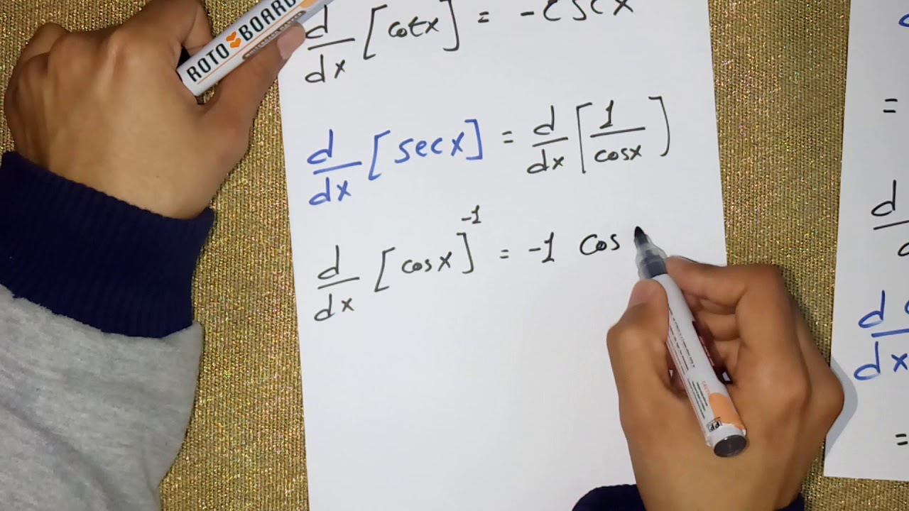 اشتقاق الدوال المثلثية | Derivative of Trigonometric Functions