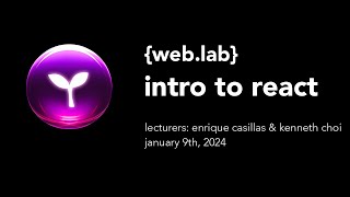 IAP 2024 Day 2 - Intro to React
