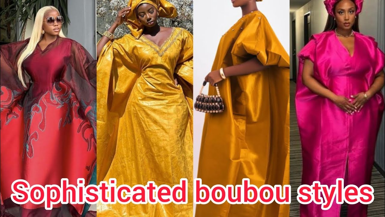 Sophisticated Boubou gown styles for black women | Bubu kaftan dress designs | Boubou kaftan styles