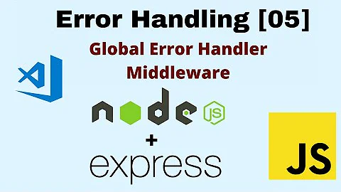 Node.js+ Express | Global Error Handler Middleware [Episode 5]