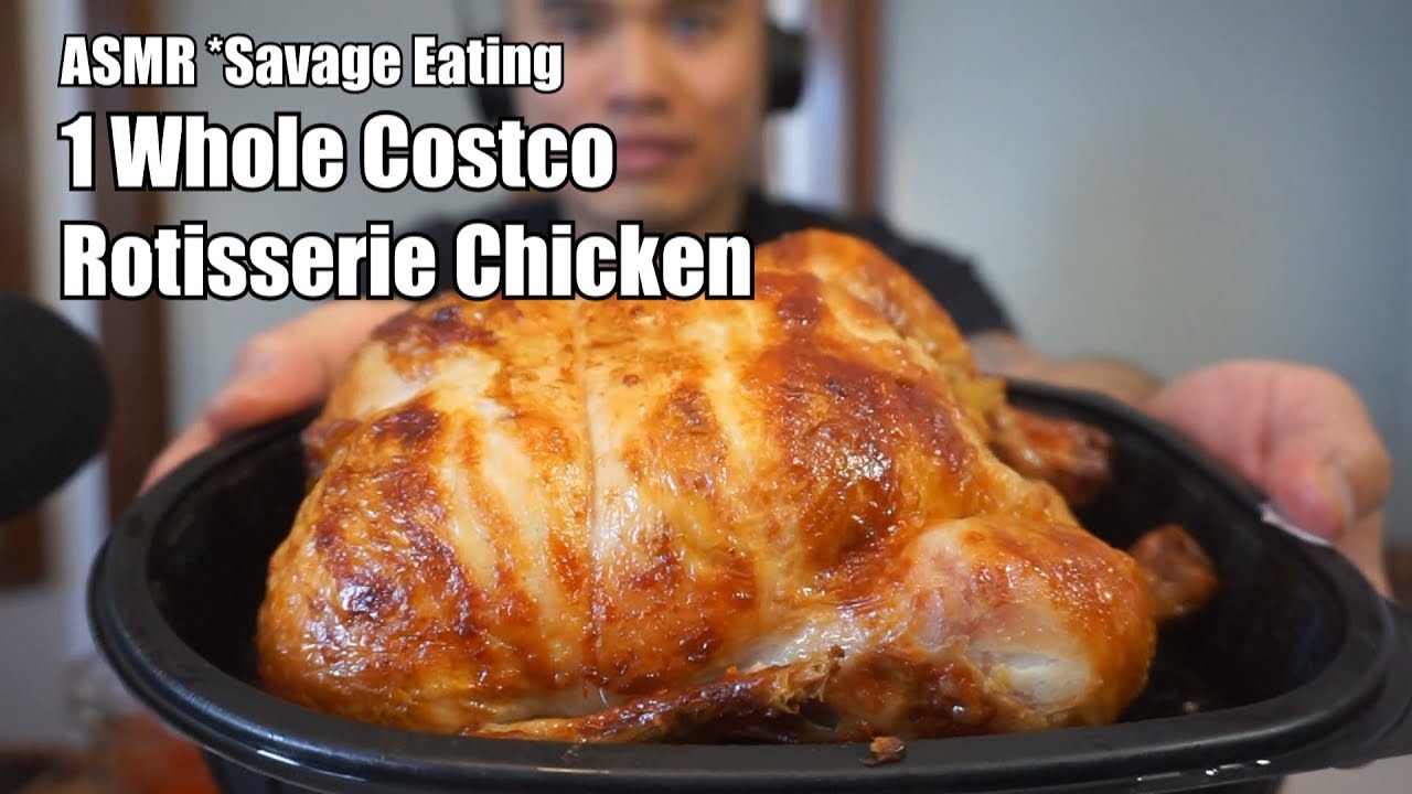 ASMR- 1 Whole COSTCO Rotisserie Chicken *SAVAGE EATING