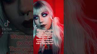 GOTH GIRL PROBLEMS 🙄 #halloween #eyemakeup #eyecontacts #eyeliner #gothmakeup #tiktok