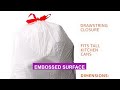 Amazon Basics Flextra Tall Kitchen Drawstring Trash Bags, 13 Gallon, 120 Count | Honest Review &amp; Key