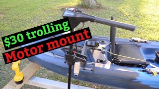 DIY $30 Kayak trolling motor mount PART 1