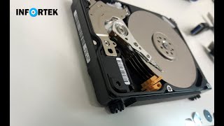 Hard Drive Festplatte Data Recovery Datenrettung Stuck Heads Clicking Reparatur Solved