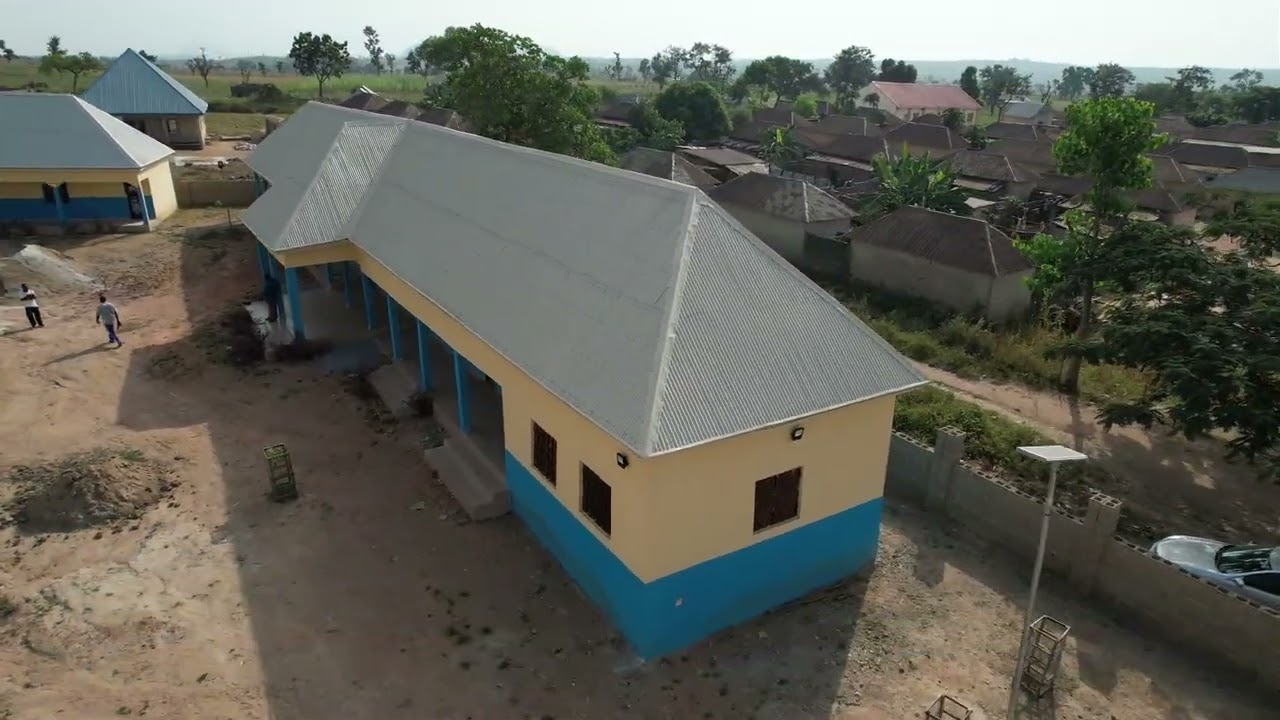 Aerial drone view of the Gurku IDP camp. as of November 2025.