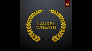 Laurel Wreath | Adobe Illustrator #shorts