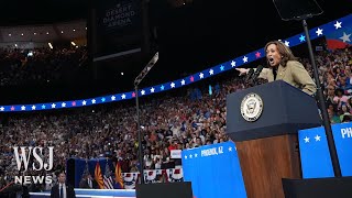 Kamala Harris Calls For Gaza Cease-Fire After Protesters Disrupt Speech | WSJ News