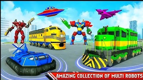 Heavy Train Robot Transformation || Robot Car Transform || LA LA GAMES