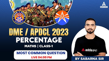 DME/APDCL Maths Class | DME/APDCL Maths Questions and Answers | Class 1 | By Sabarna Sir