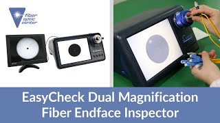 Dimension EasyCheck Dual Magnification Fiber Endface Inspector - Available from Fiber Optic Center