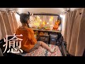 【車中泊女子】誰もいない夜の道の駅でひっそり車中泊【新型ハスラー】