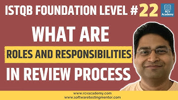 ISTQB Foundation Level #22 - Review Process | Roles and Responsibilities