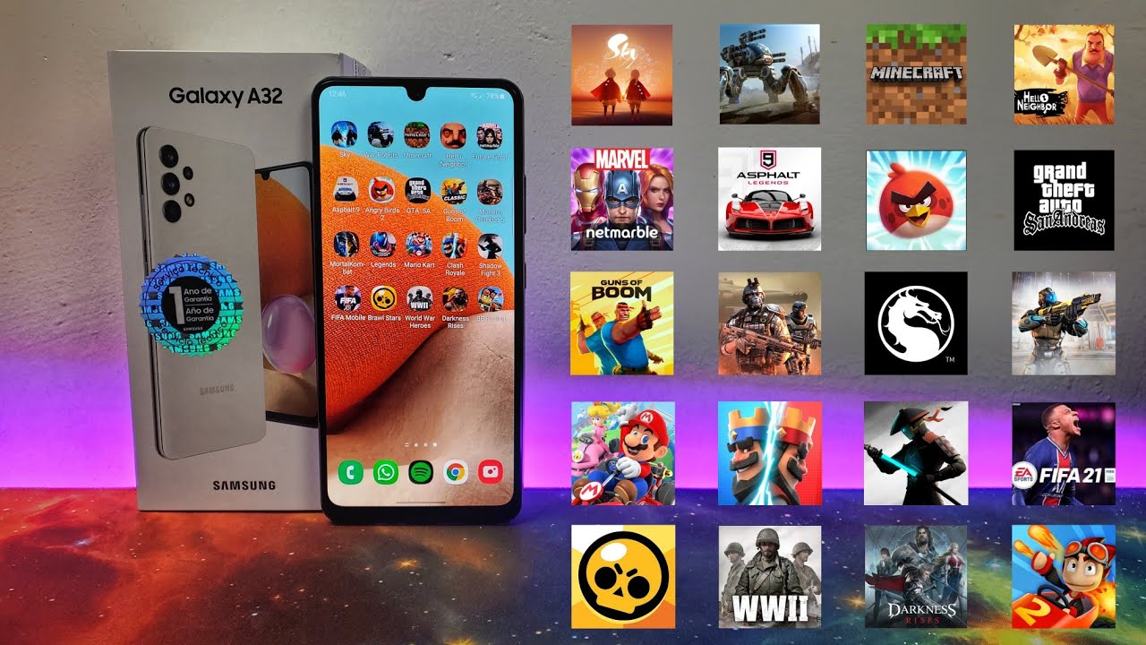 🎮 Probando 20 Juegos En El Samsung Galaxy A32 🕹️ 2022