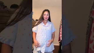 Packing my hospital bag as a third-time mom and I had to include these button-up pajamas!