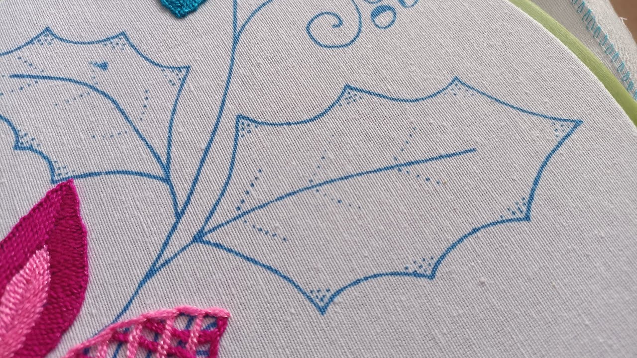 Puntada para hoja de noche buena y más