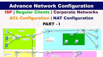 Advance Network Configuration | ISP | Corporate Networks | ACL | NAT Configuration  PART - I